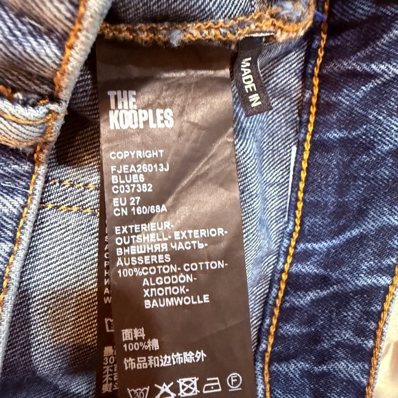 The Kooples Women’s  High Rise Flare Jeans sz 27 - Picture 9 of 12